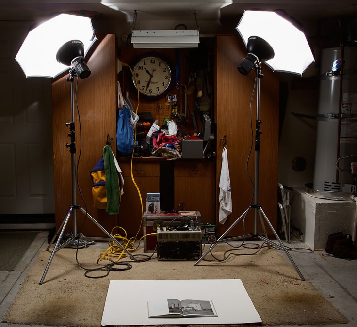 Norman Strobe set-up for book photography
